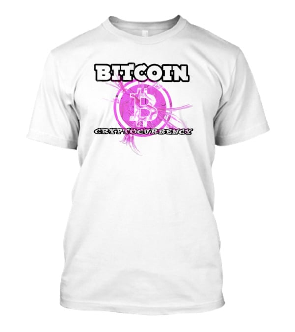 Bitcoin Cryptocurrency Pink T-Shirt