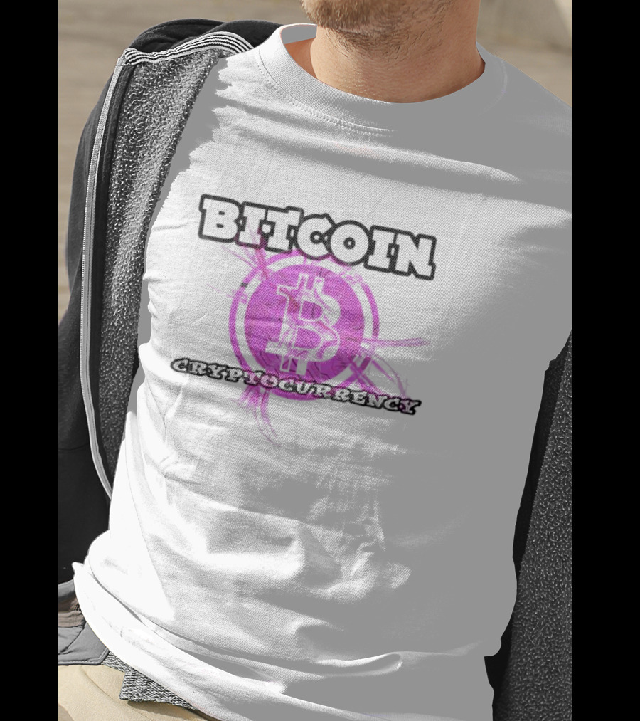 Bitcoin Cryptocurrency Pink T-Shirt
