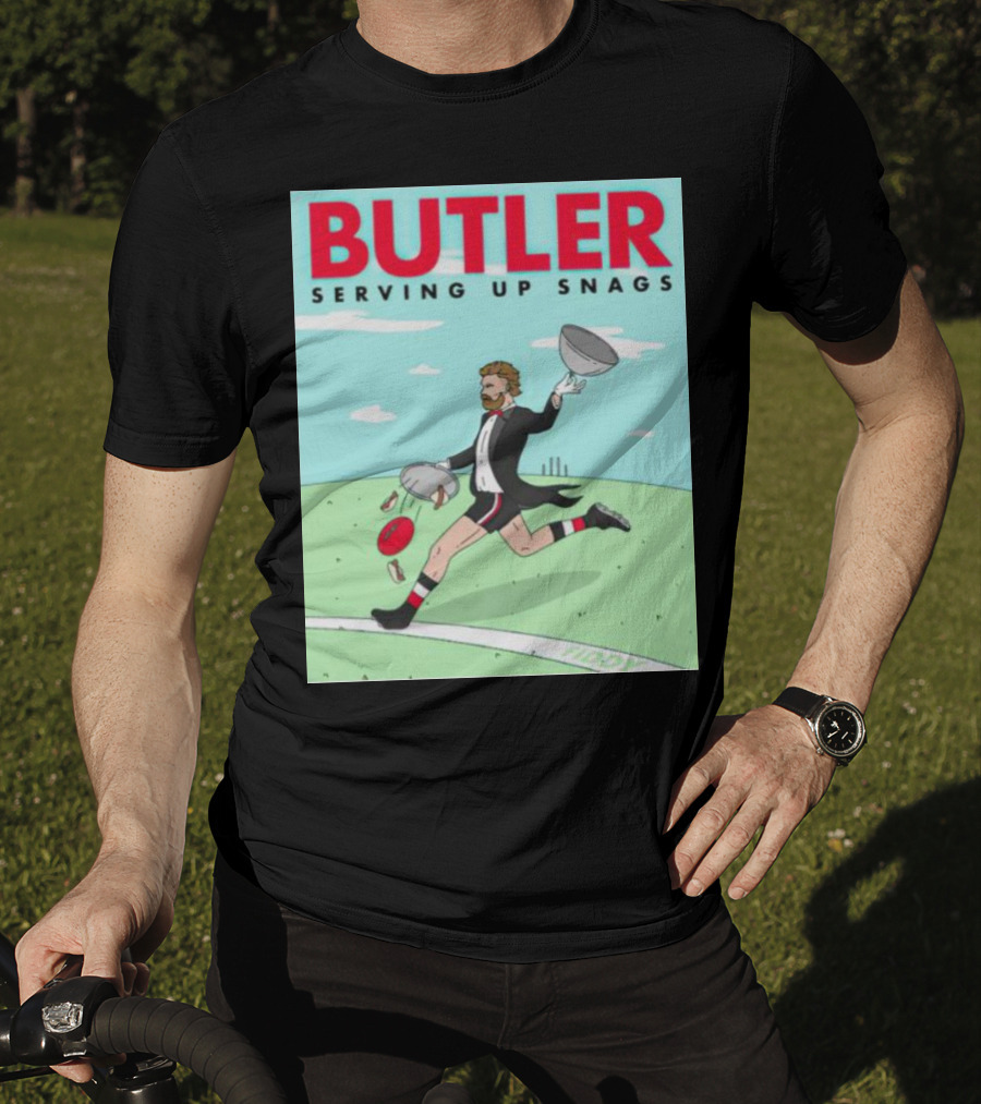 Butler Serving Up Snags Afl Football Tuxedo T-Shirt