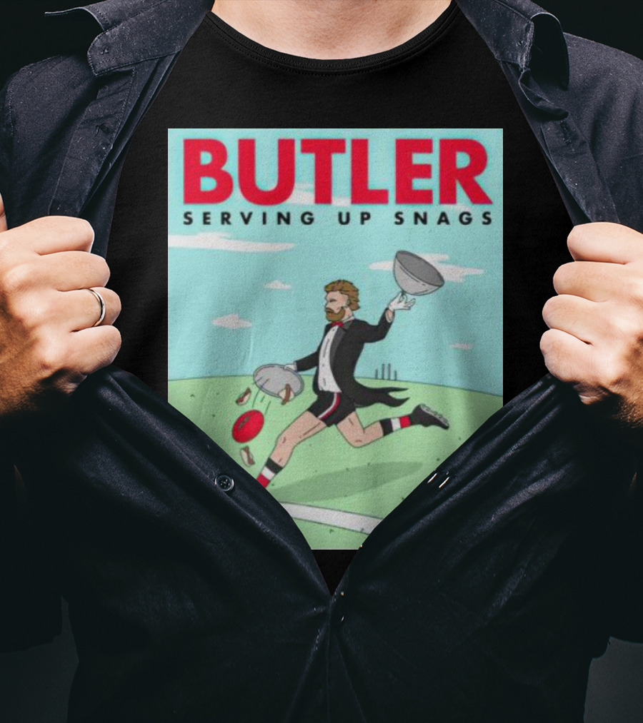 Butler Serving Up Snags Afl Football Tuxedo T-Shirt