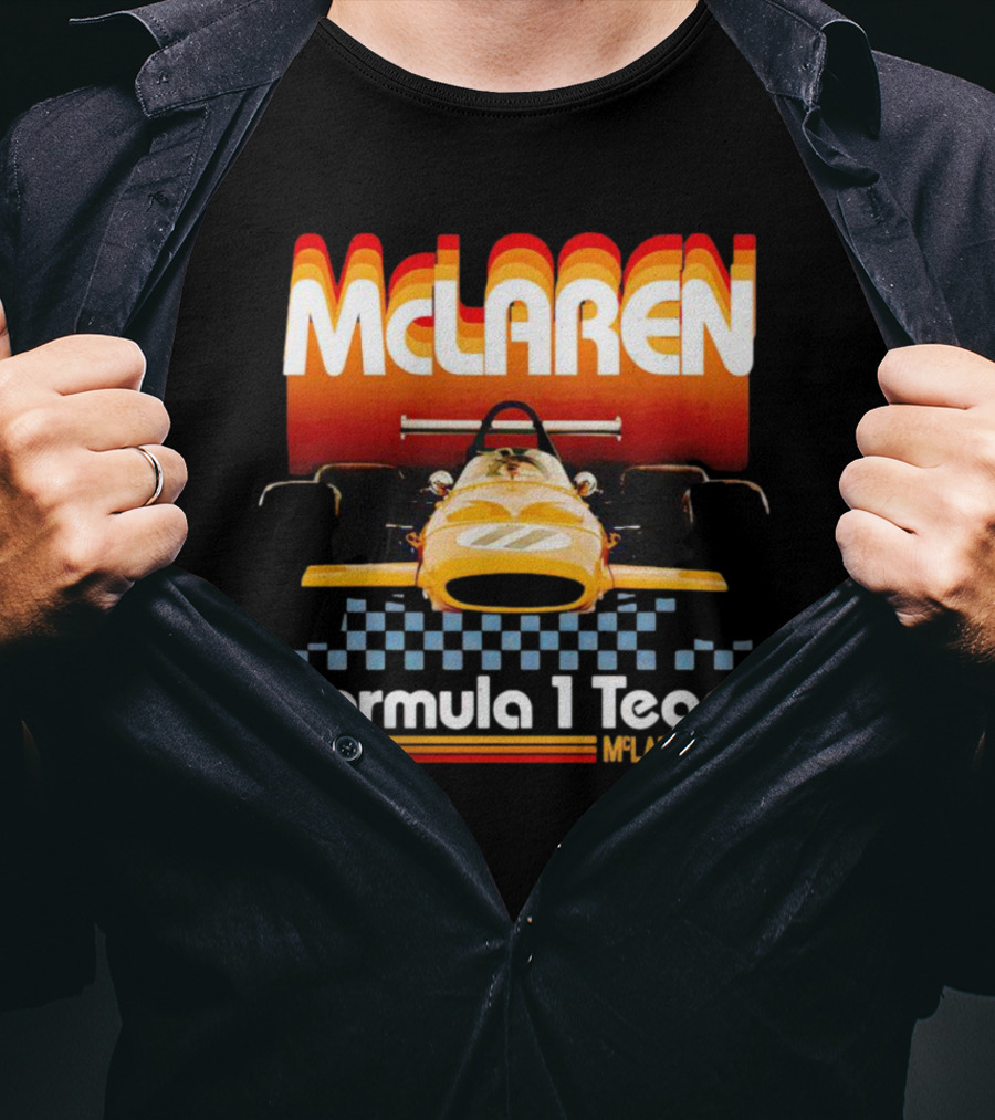 McLaren Formula 1 Team 1970s Racing Car T-Shirt