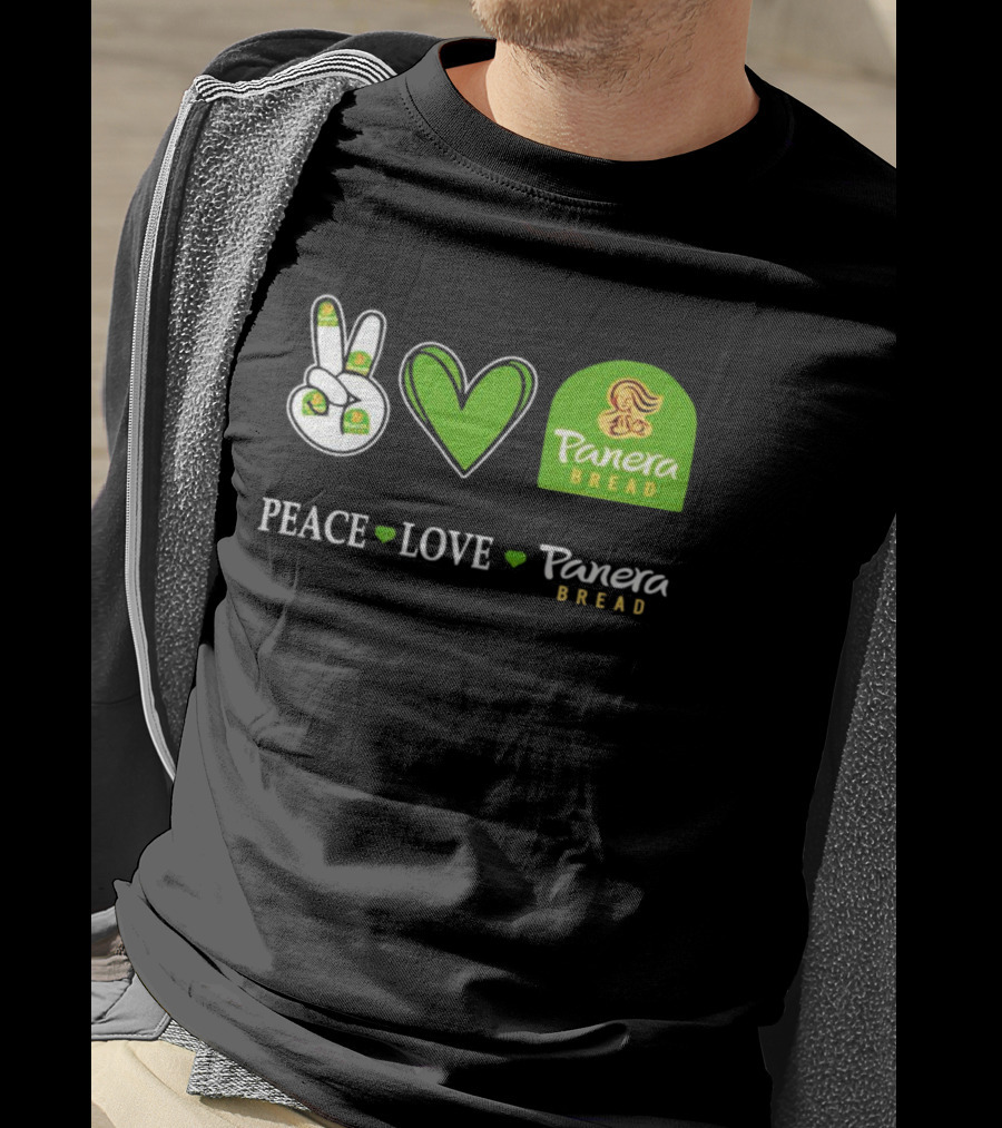 Peace Love Panera Bread Heart T-Shirt