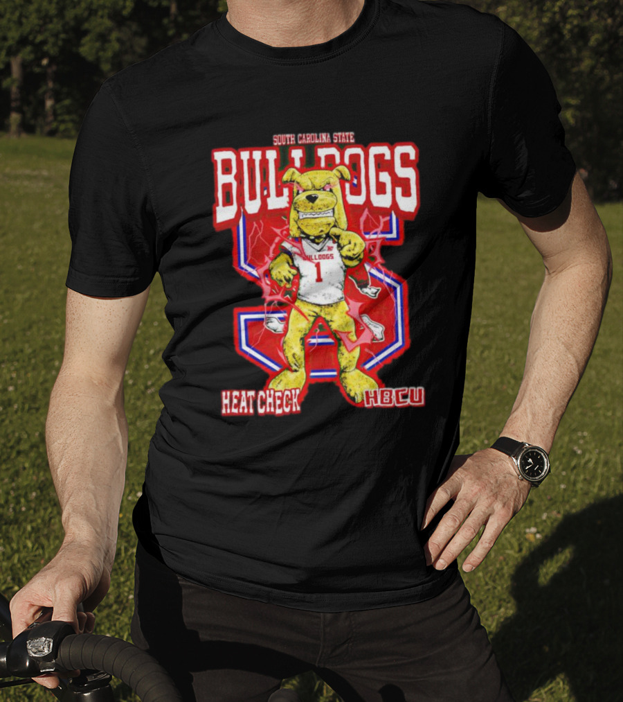 South Carolina State Bulldogs Heat Check HBCU Sports Mascot T-Shirt
