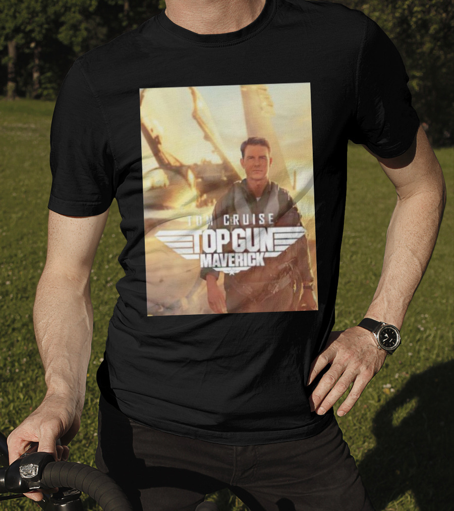 Tom Cruise Top Gun Maverick Pilot Iconic Movie Scene T-Shirt