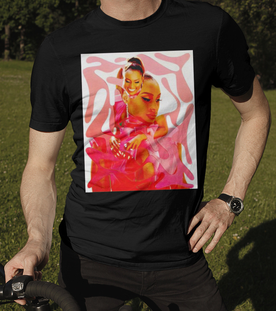 Issa Rae Barbie In Pink Abstract T-Shirt