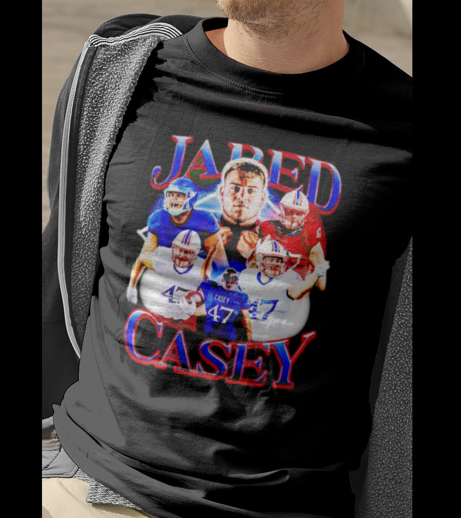 Jared Casey Football Collage 47 Jersey T-Shirt
