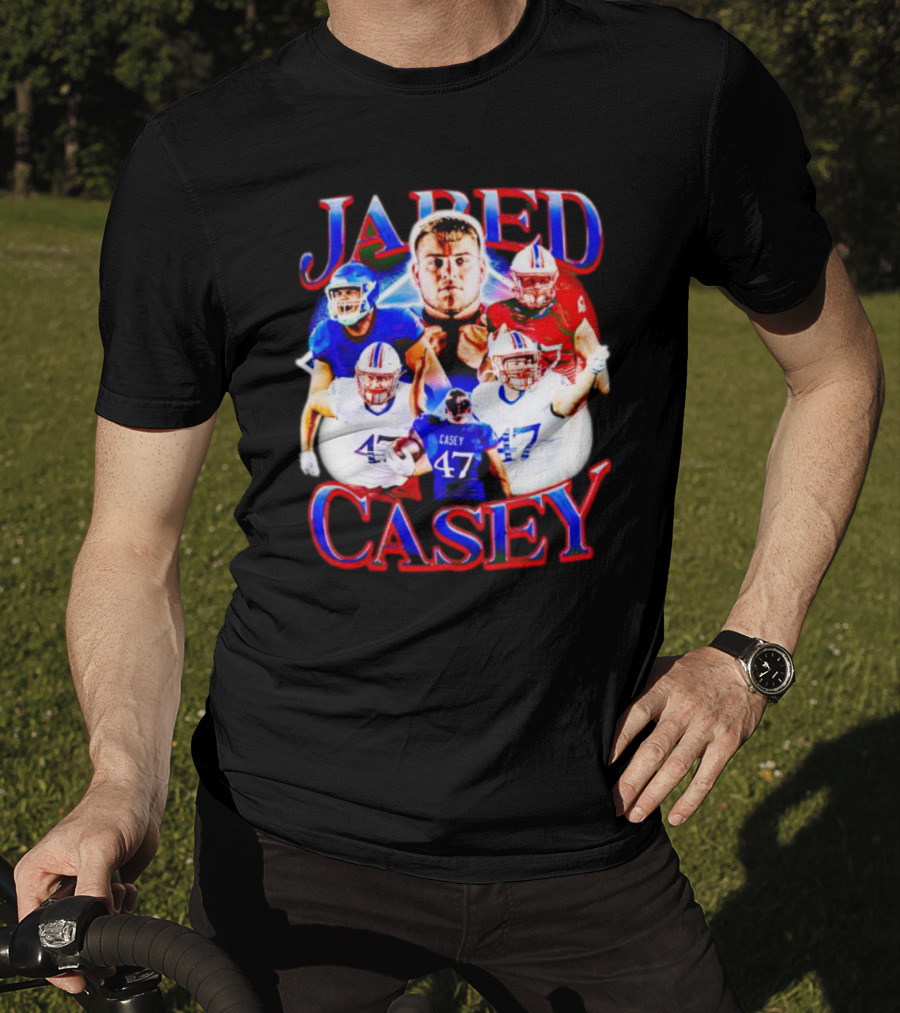 Jared Casey Football Collage 47 Jersey T-Shirt