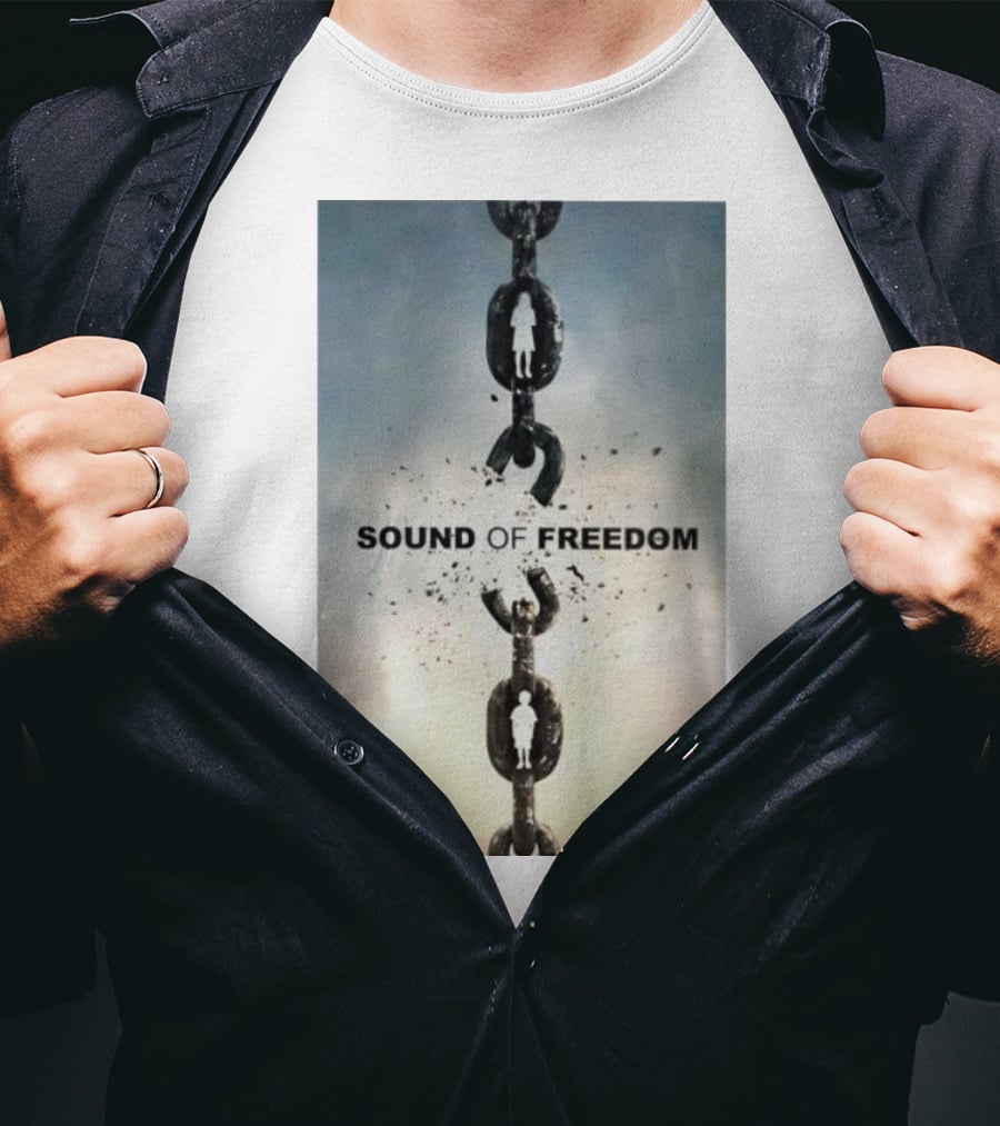 SOUND OF FREEDOM Broken Chains Symbolic T-Shirt