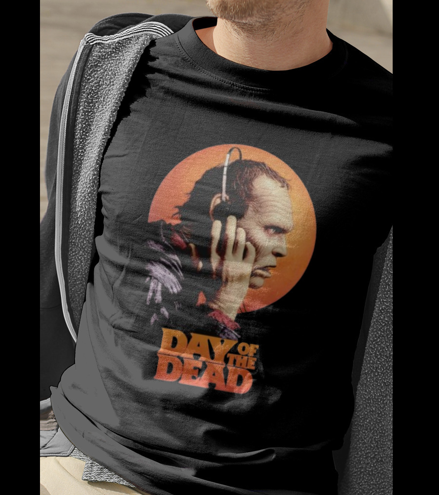 Day Of The Dead Bub Listening With Headphones T-Shirt