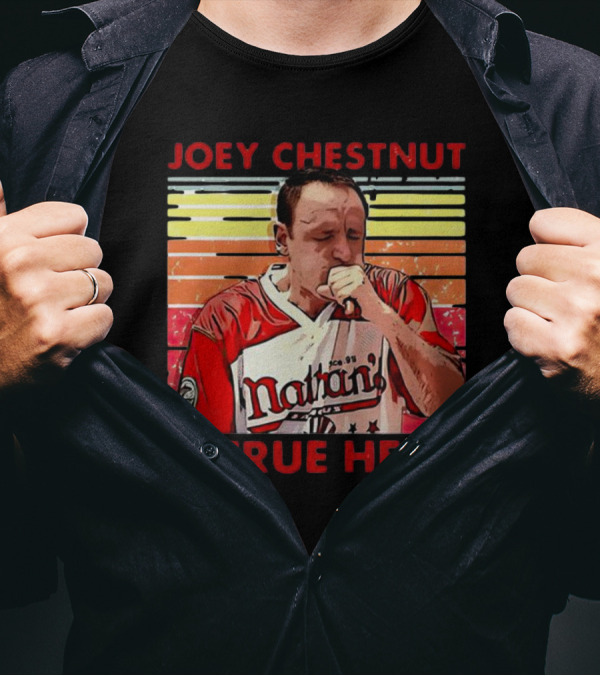 Joey Chestnut Nathan's A True Hero T-Shirt