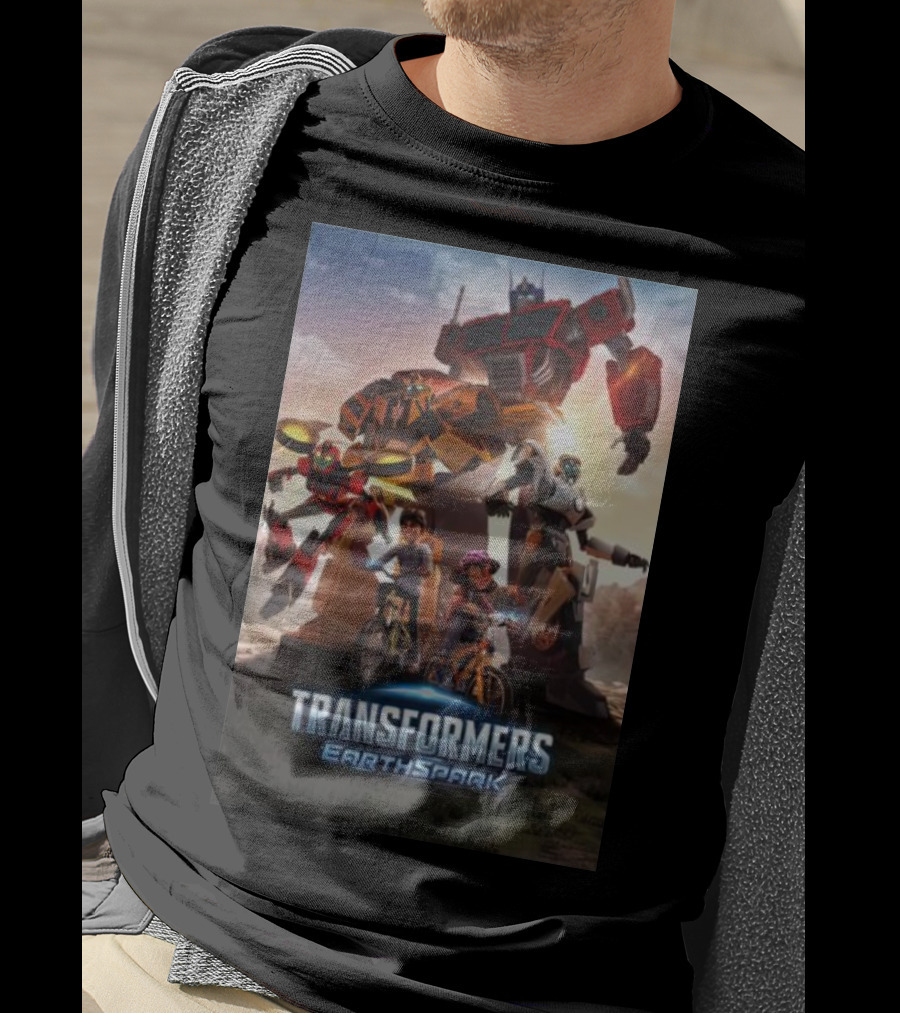 Transformers Earthspark Optimus Prime And Friends Adventure Scene T-Shirt