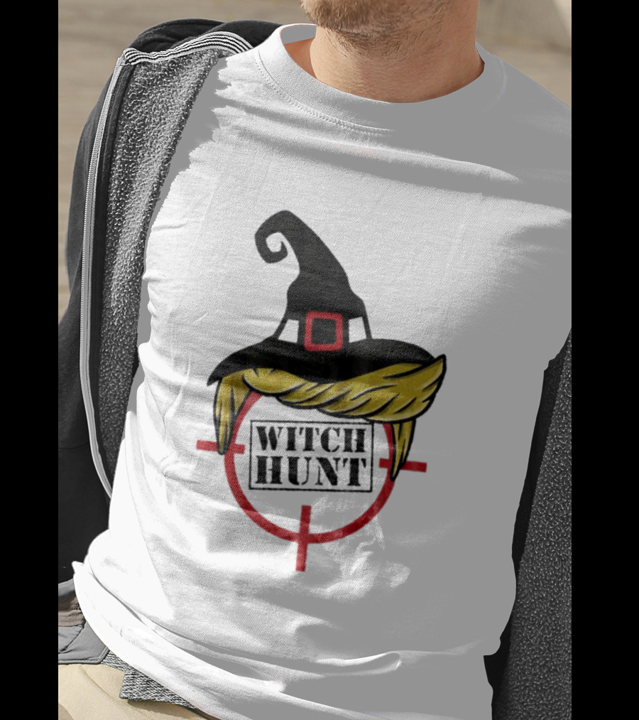 Witch Hunt Crosshairs Hat And Hair On Target T-Shirt