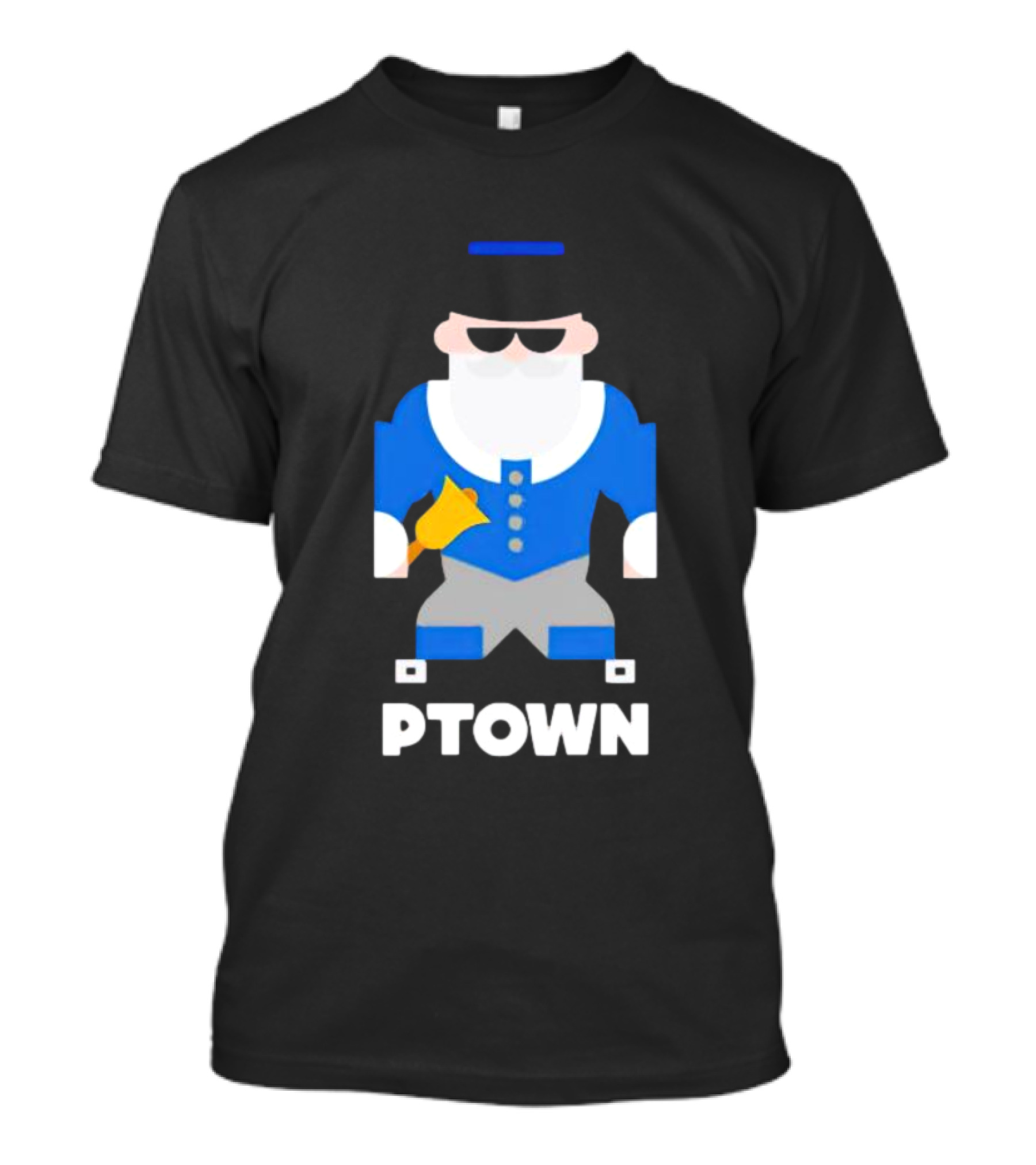 PTOWN Crier With Blue Jacket And Bell T-Shirt
