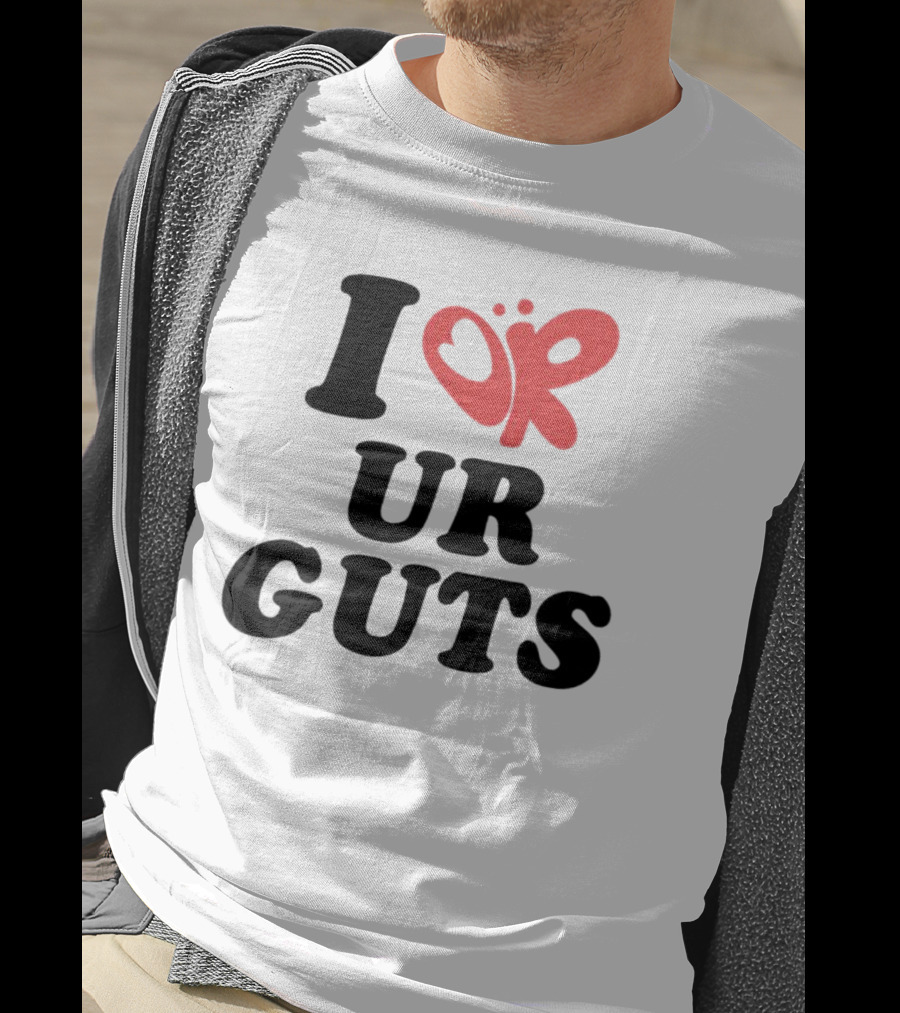 I Or Ur Guts Butterfly Heart T-Shirt