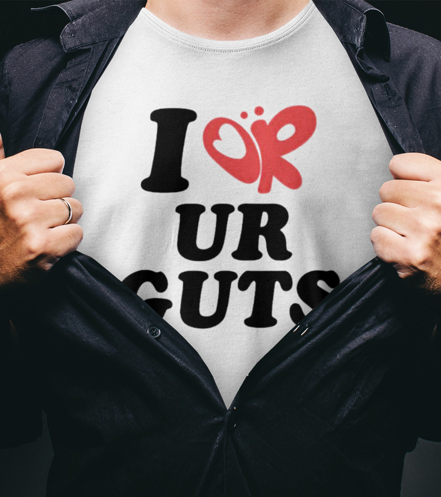 I Or Ur Guts Butterfly Heart T-Shirt