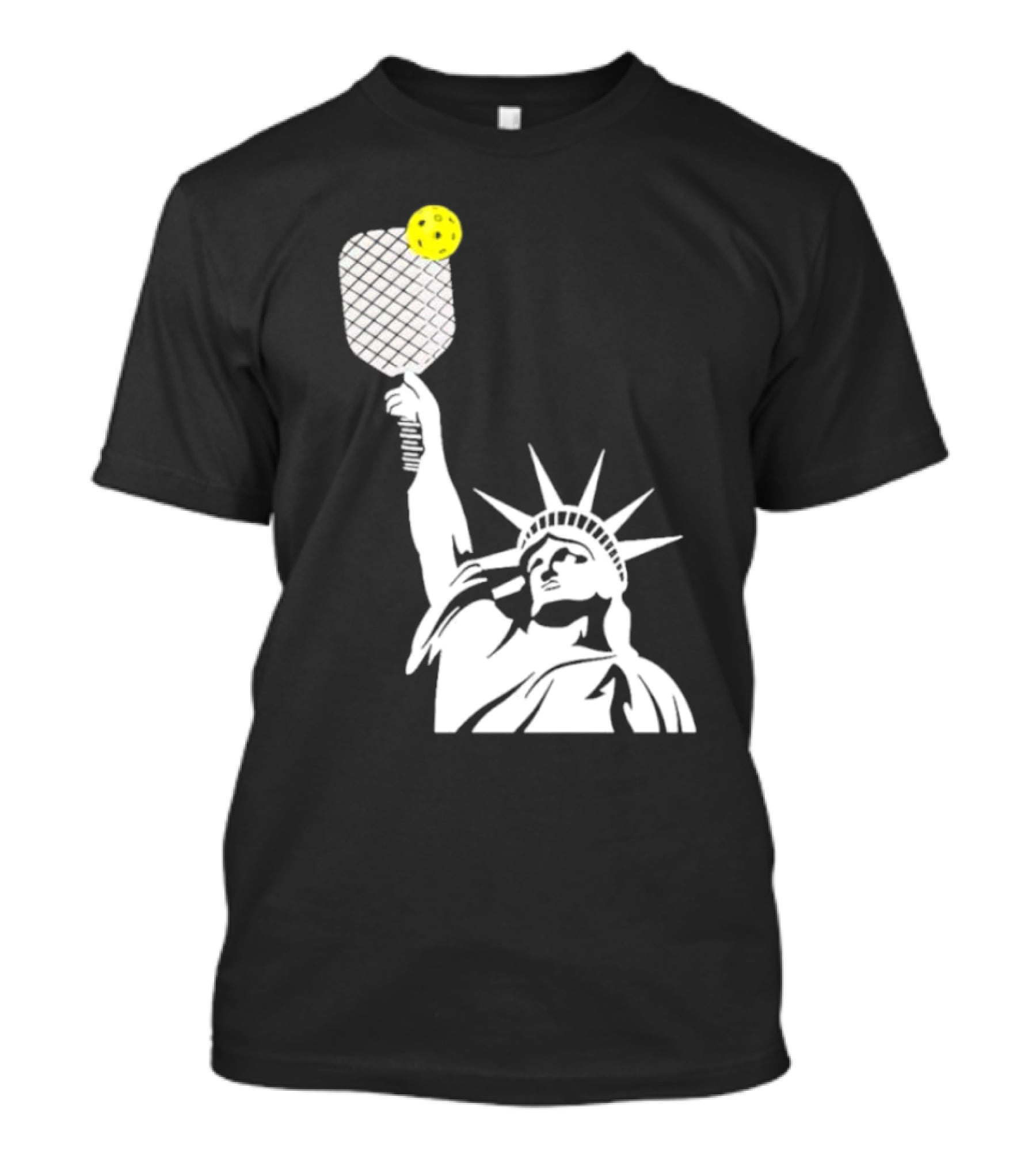 Statue Of Liberty With Pickleball Paddle And Ball T-Shirt