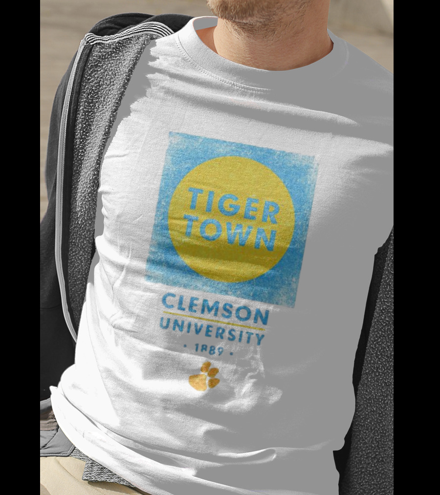 Tiger Town Clemson University 1889 Paw Prints T-Shirt