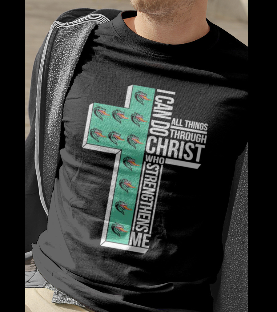 UAB Blazers Cross I Can Do All Things Through Christ Who Strengthens Me T-Shirt