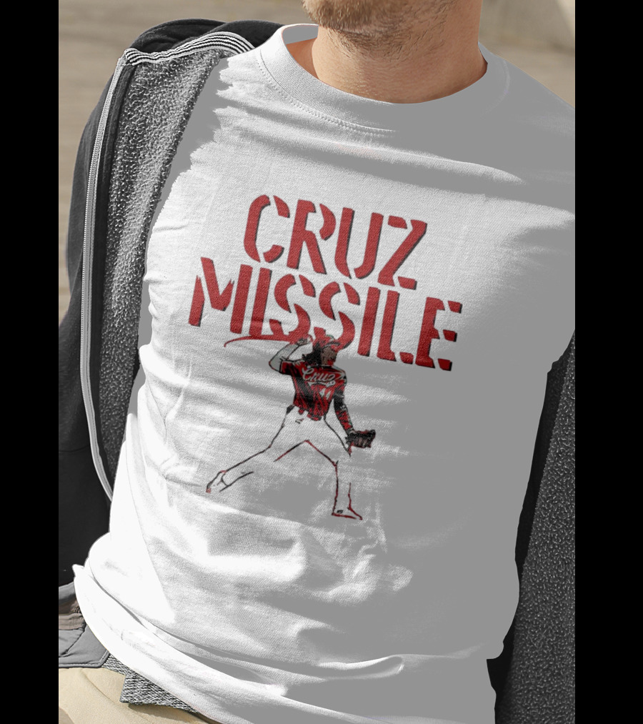Cruz Missile Elly De La Cruz Cincinnati Reds 44 Pitching T-Shirt