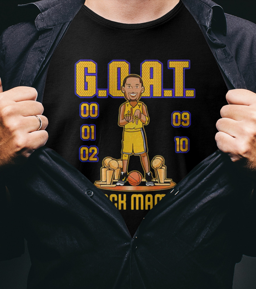 G.O.A.T. Black Mamba Basketball Legend 00 01 02 09 10 T-Shirt