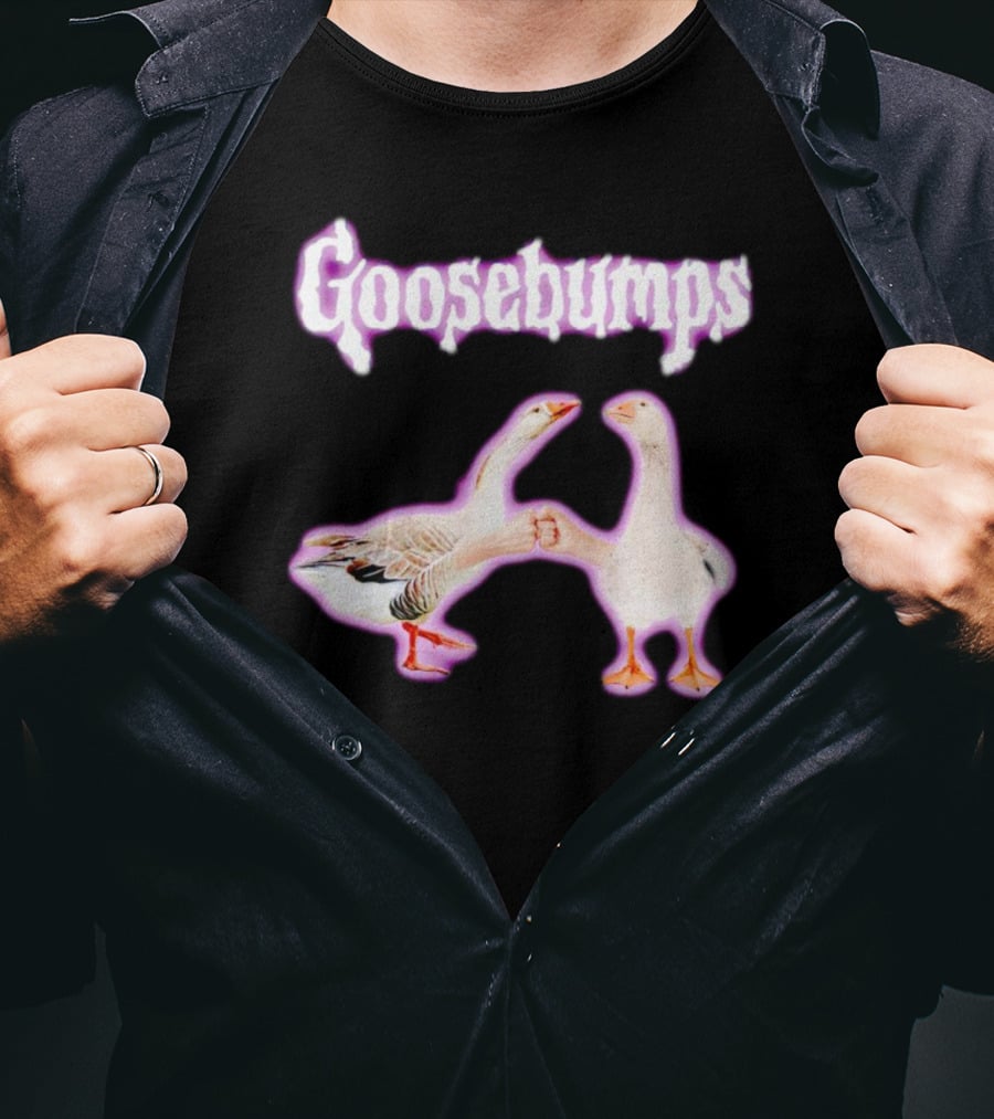 Goosebumps High Five Goose Meme T-Shirt