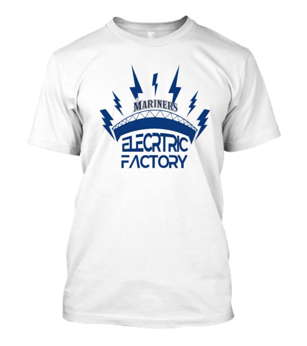 Mariners Electric Factory Lightning Bolts And Arch T-Shirt