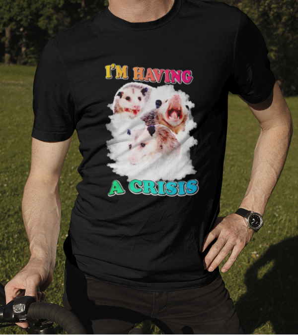 I'm Having A Crisis Opossum Trio T-Shirt