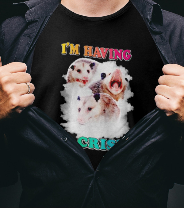 I'm Having A Crisis Opossum Trio T-Shirt