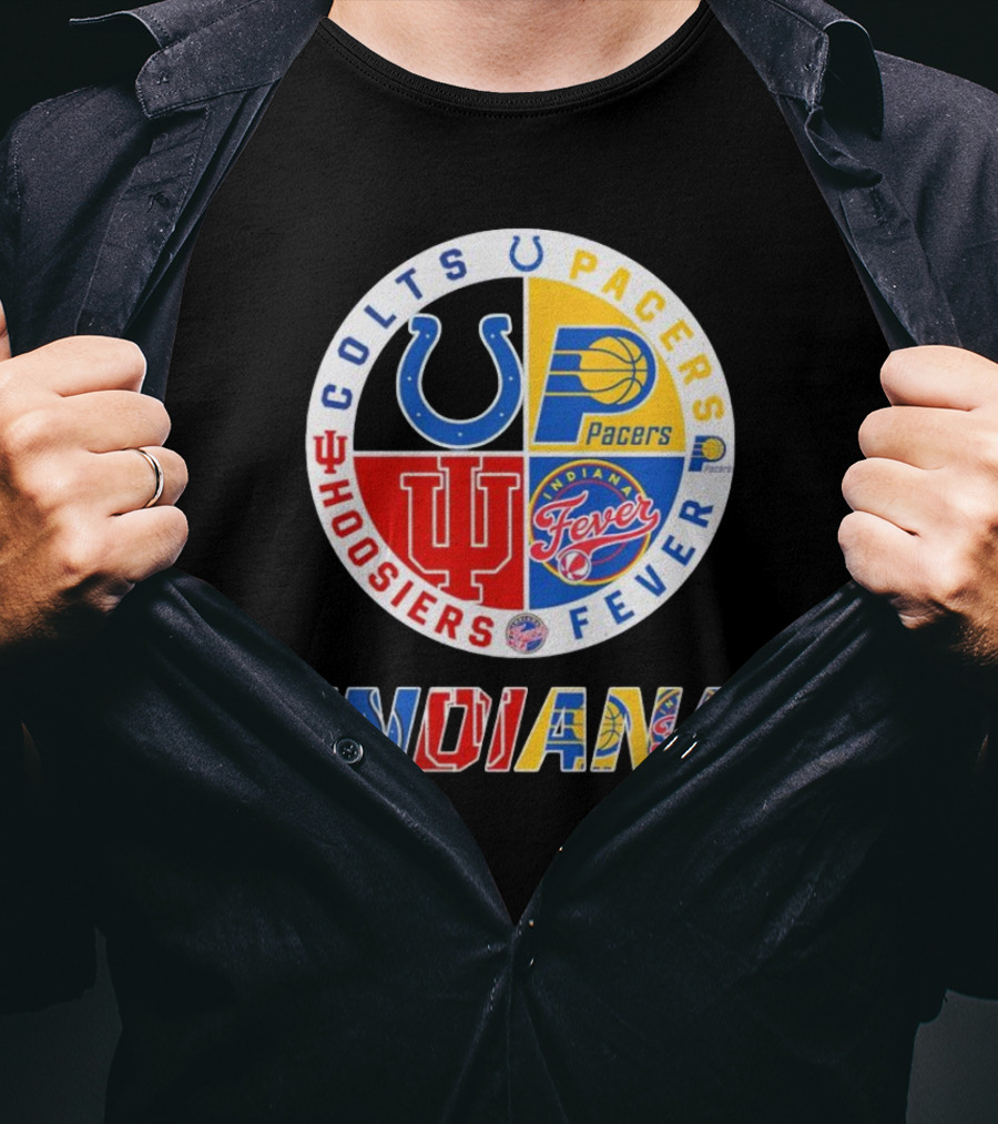 Colts Pacers Hoosiers Fever Indiana Sports T-Shirt