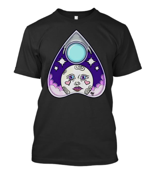 Moon Planchette Stars Face Heart Eyes T-Shirt