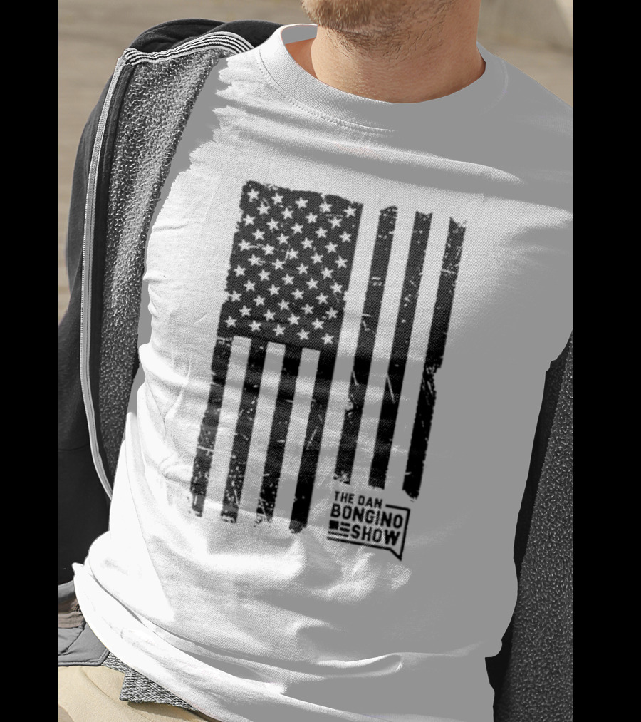 The Dan Bongino Show Distressed American Flag T-Shirt
