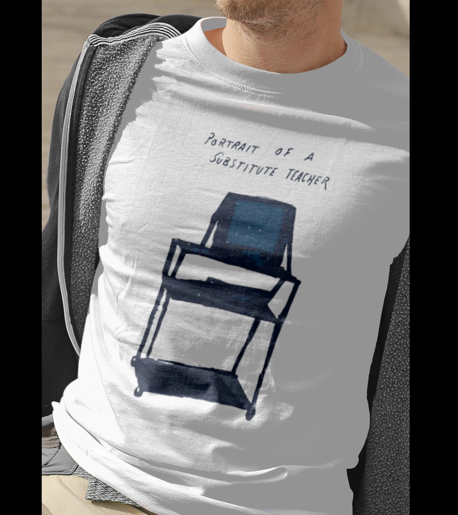 Portrait Of A Substitute Teacher Cart With TV T-Shirt