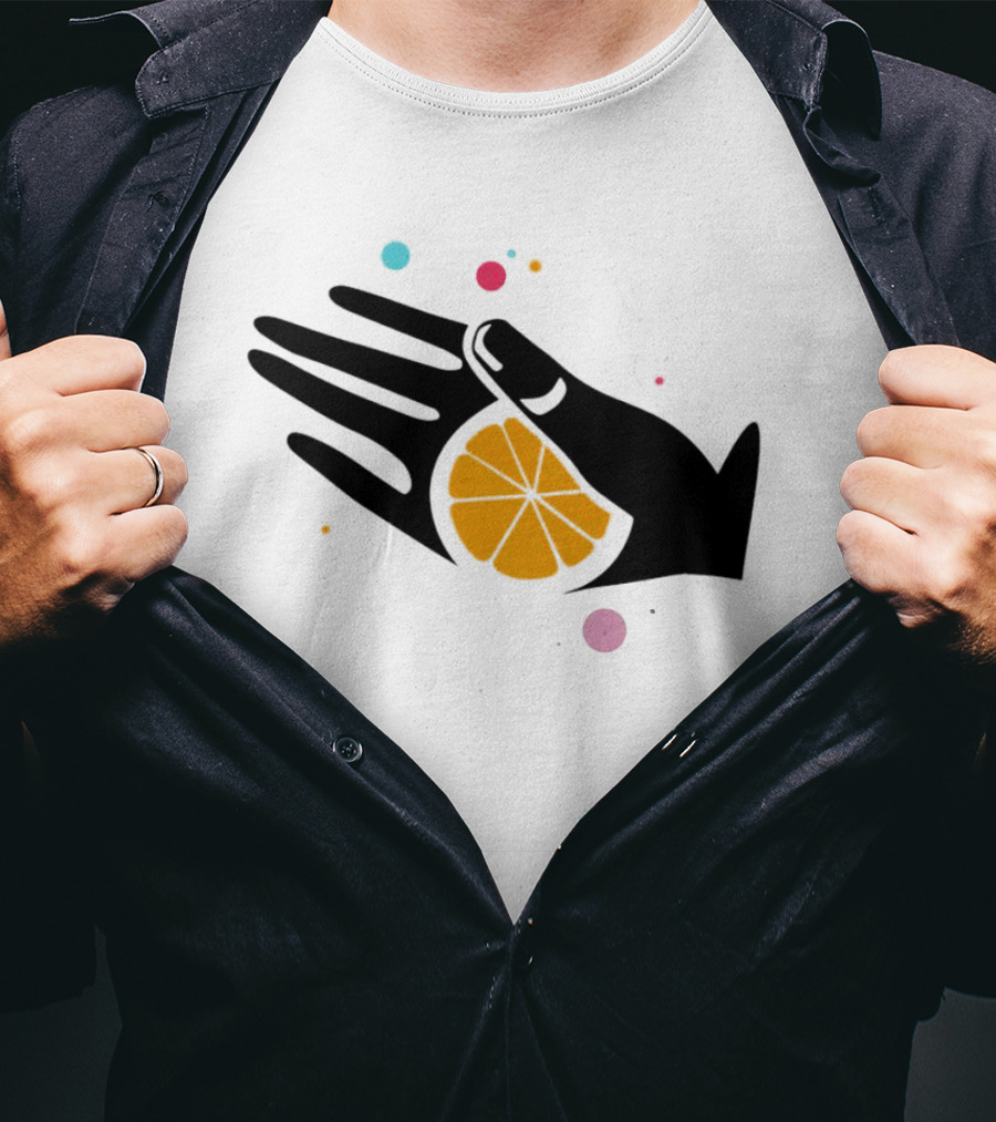 Tequila With Lemon Boom Boom Hand And Citrus Slice Burst T-Shirt