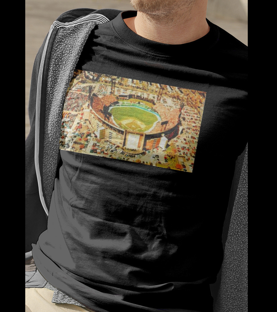 Baltimore Orioles Memorial Stadium Aerial View T-Shirt