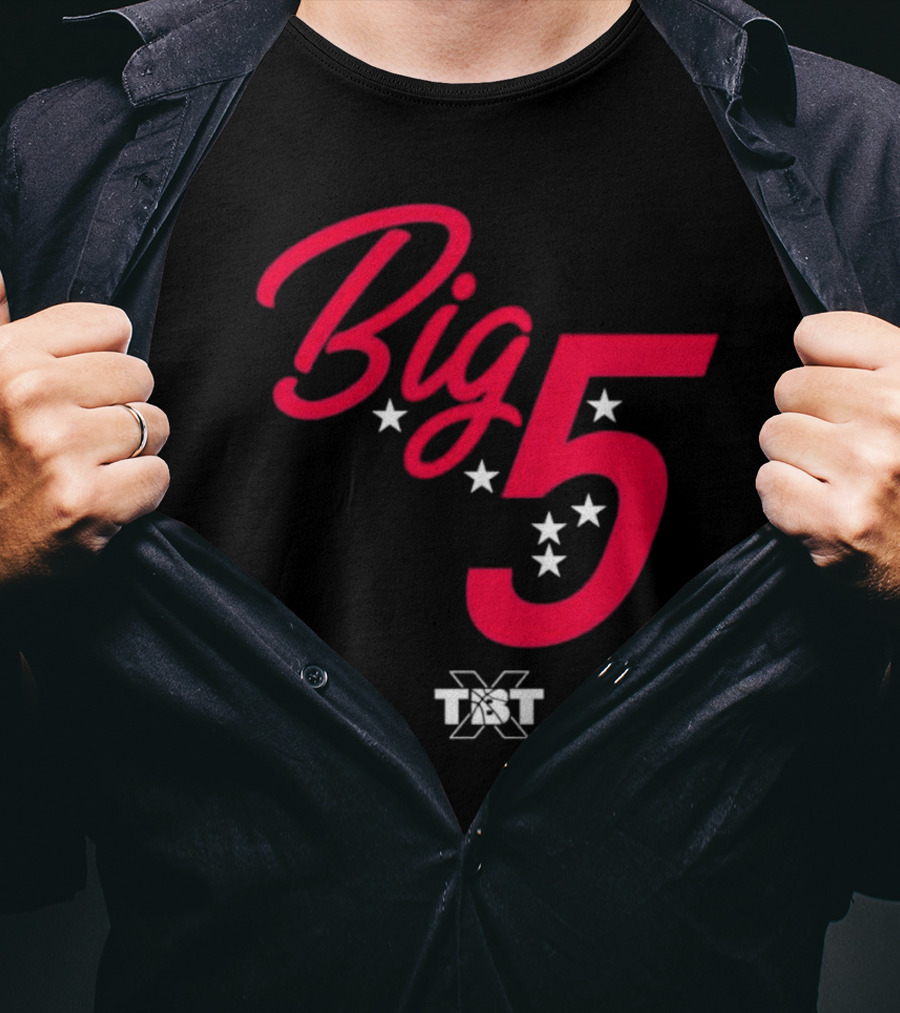 Big 5 Stars TBT Basketball Collaboration T-Shirt