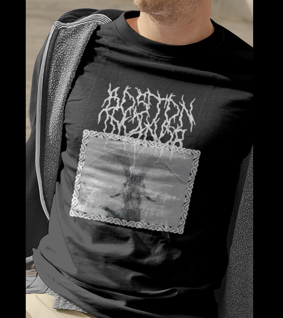 Boston Manor Goat Black Metal Style Monochrome T-Shirt