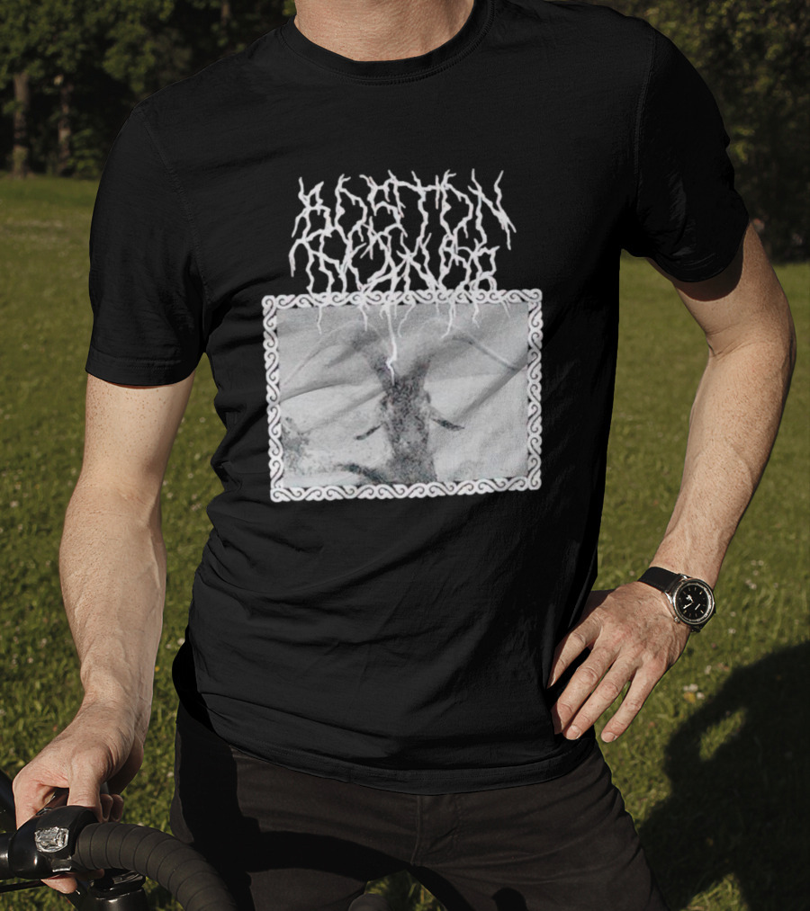 Boston Manor Goat Black Metal Style Monochrome T-Shirt