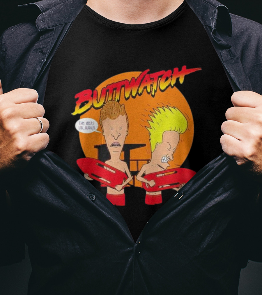 Buttwatch This Sucks Dual Hurrah T-Shirt