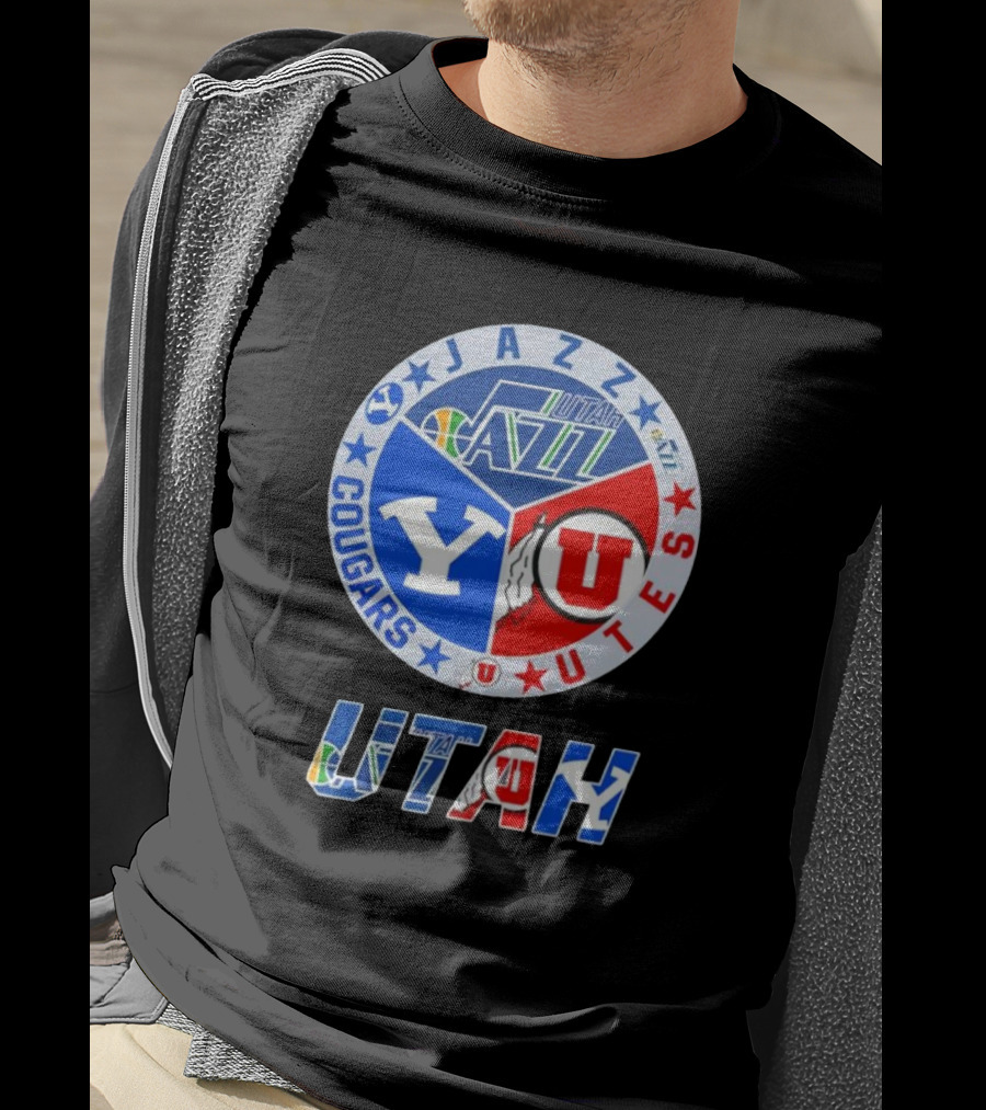 Jazz BYU Utes Utah Cougars T-Shirt