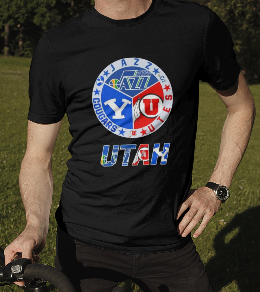 Jazz BYU Utes Utah Cougars T-Shirt