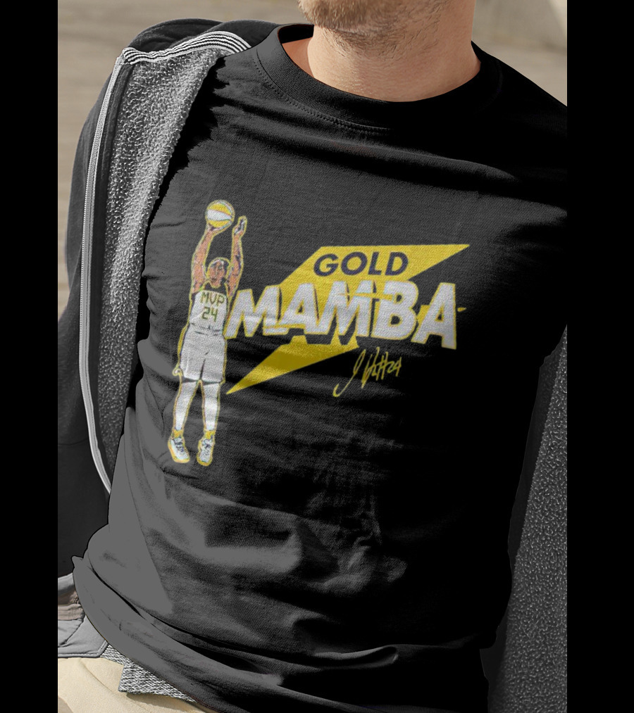 Gold Mamba 24 MVP Jewell Loyd Signature T-Shirt