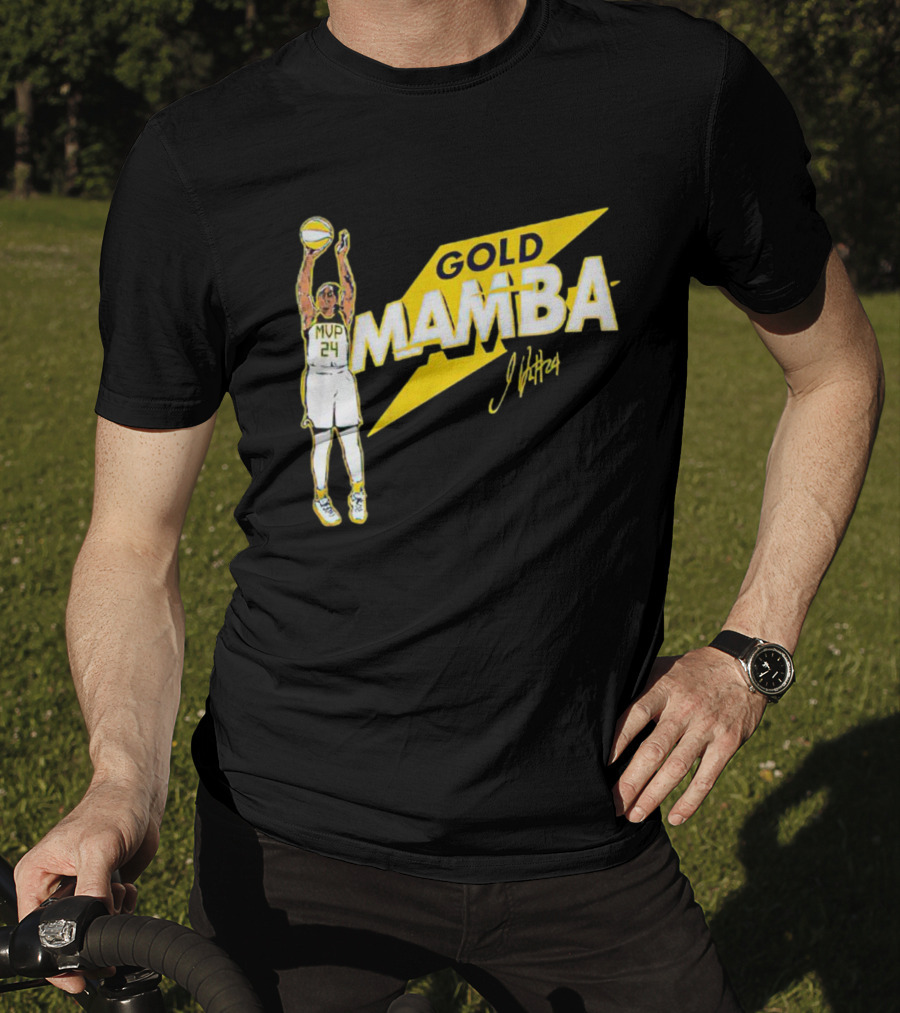 Gold Mamba 24 MVP Jewell Loyd Signature T-Shirt
