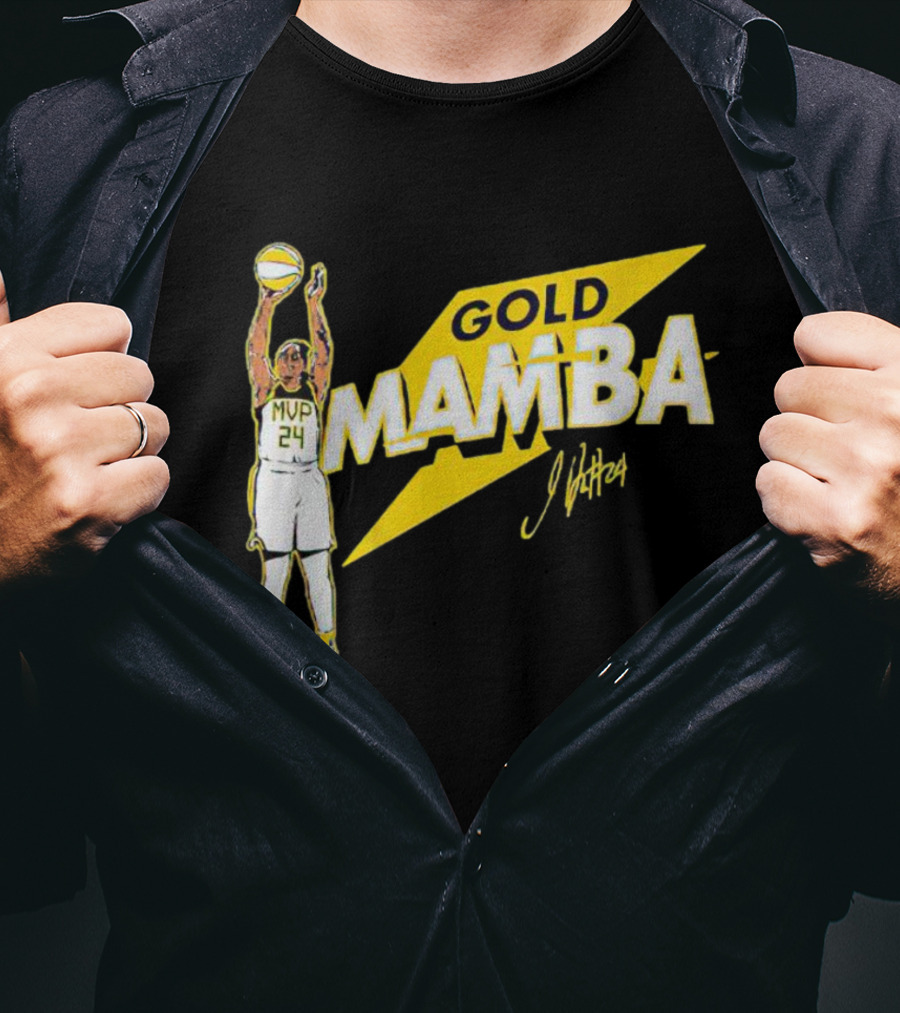 Gold Mamba 24 MVP Jewell Loyd Signature T-Shirt