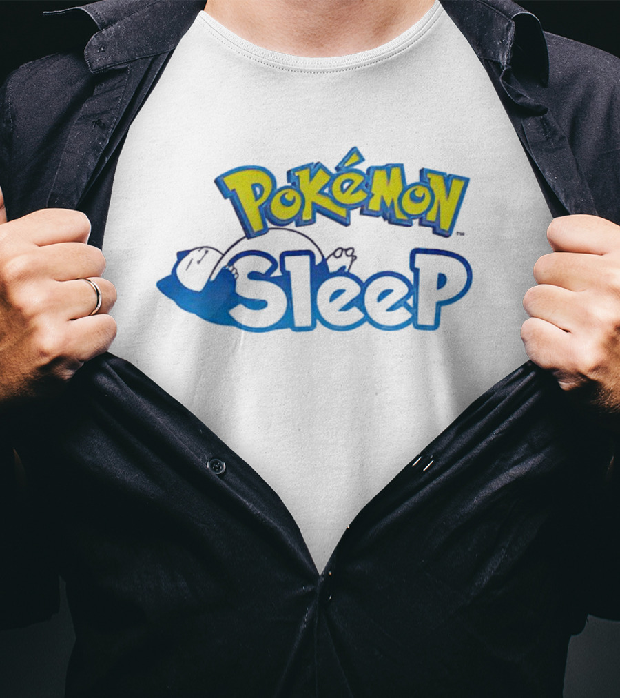 Pokémon Snorlax Sleep Logo Cartoon T-Shirt