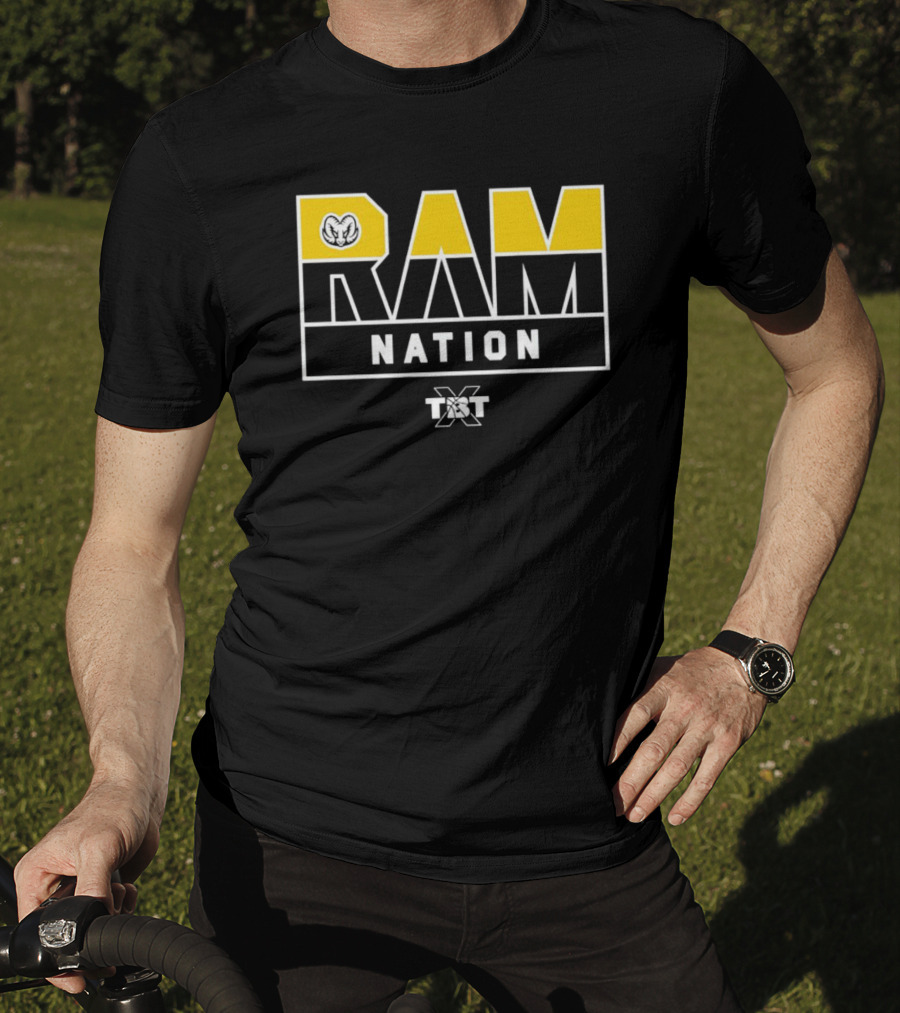 Ram Nation TBT Basketball Tournament Logo With Ram T-Shirt