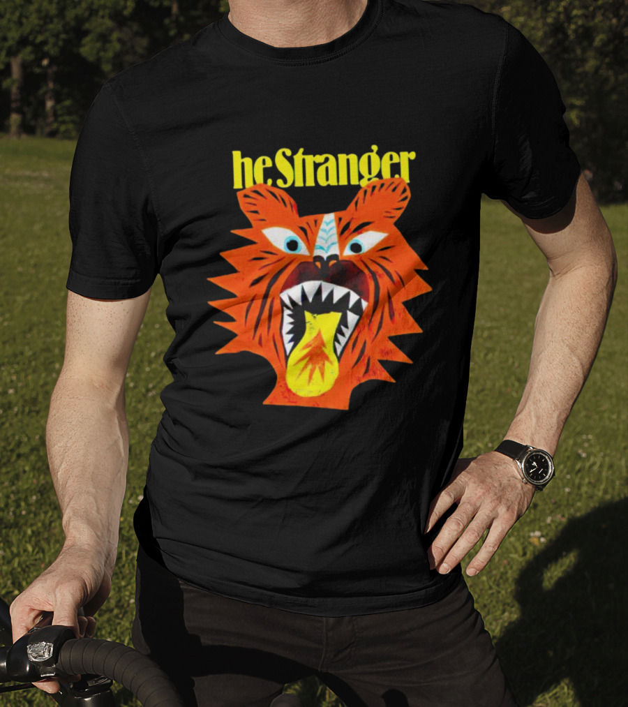 He Stranger Tiger Fierce Roaring Face T-Shirt