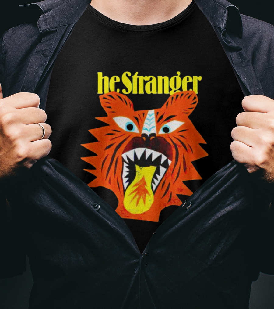 He Stranger Tiger Fierce Roaring Face T-Shirt