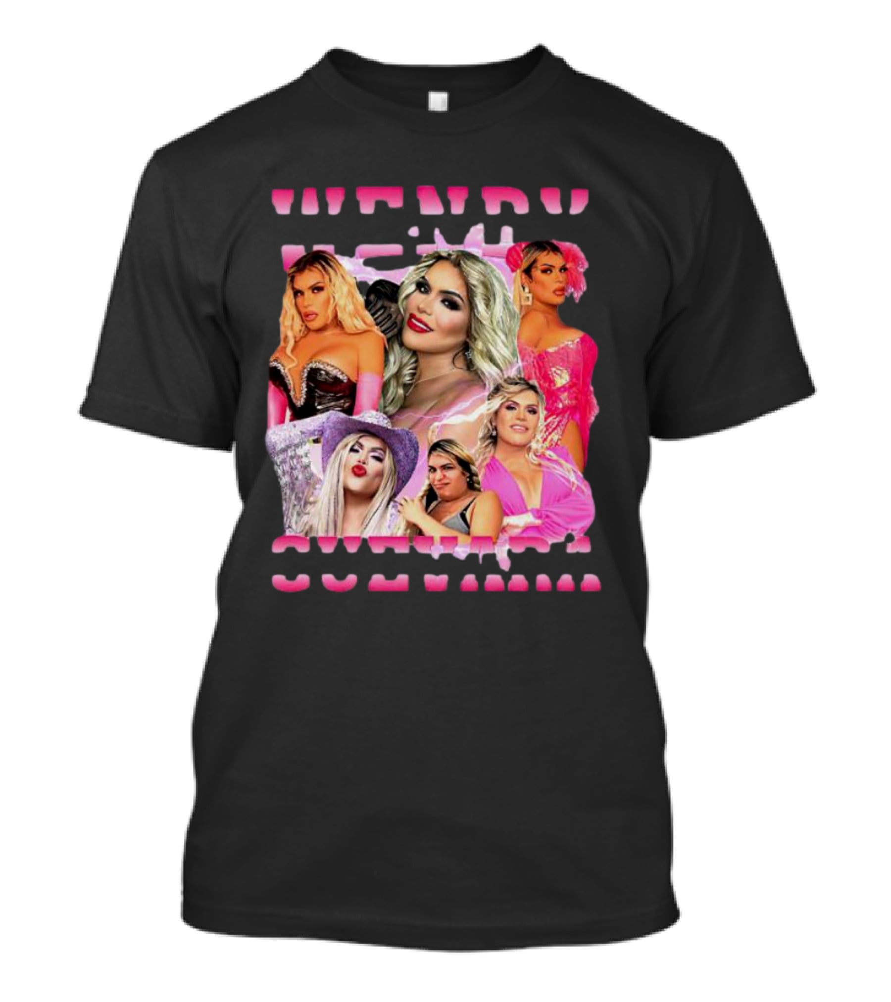Wendy Guevara Collage Pink Outfits T-Shirt