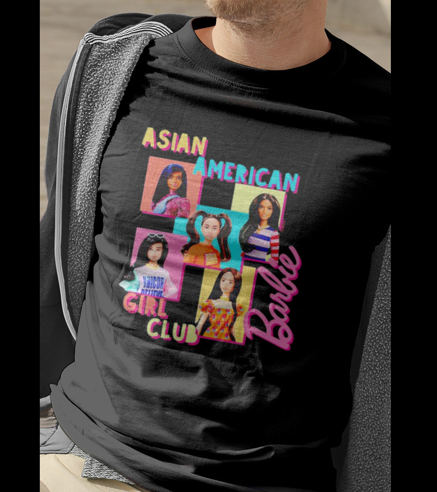 Asian American Girl Club Barbie Dolls T-Shirt