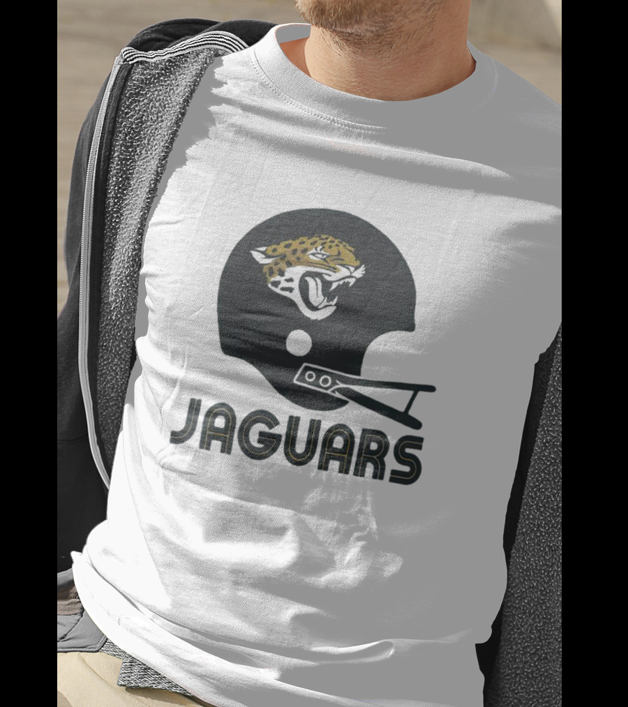 Jaguars Helmet With Jaguar Head T-Shirt